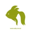 Stylish fish sticker in vibrant green, perfect for brightening up any interior.