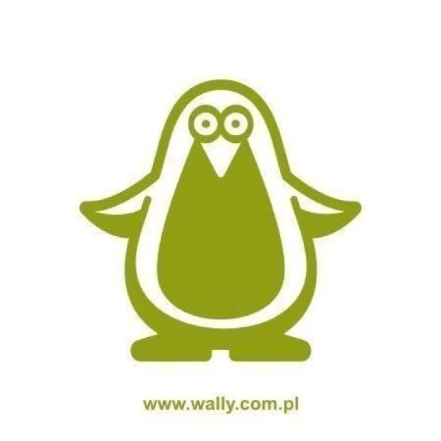 Fun penguin sticker in a fresh green color, perfect for a child\'s room or creative space.