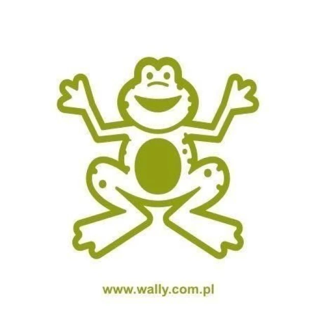 Cheerful frog in a vibrant green shade, perfect for a child\'s room, adding joy and color.