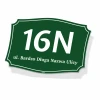 Address plaque with house number and street name - Graphic design. Rectangular shape with rounded edges.