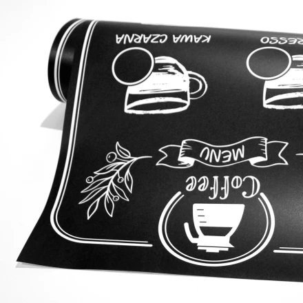Chalkboard film with custom print