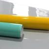 Dry-erase chalkboard film - Graphic design. Two cylindrical elements in yellow and turquoise.