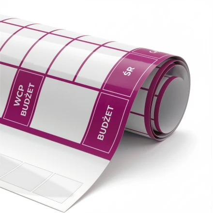 Dry-erase film with custom print
