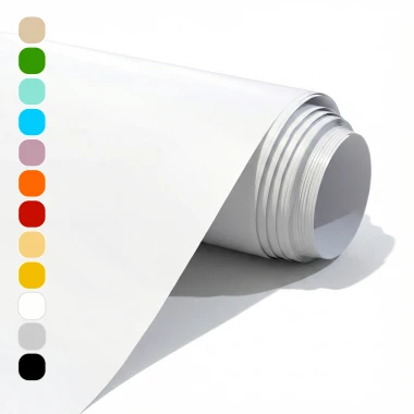 Dry-erase whiteboard film - Graphic design. Smooth, white surface without patterns or textures.