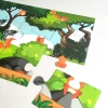 Custom magnetic mat - Graphic design featuring a forest landscape with trees and green shrubs.