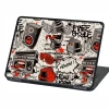 Laptop sticker Free Style Graffiti P549 - Graphic design featuring music and culture elements.