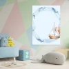 Magnetic dry-erase board for kids, Sailboat 593 - Decor for a child\'s room with pastel-colored walls.