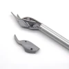 Safe extendable knife - Graphic design. Tool with blade and extension in shades of gray.