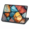 Colorful Rocks P557 laptop skin - graphic design featuring colorful, polygonal stone shapes.