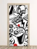 Door wrap for gamer room Perfect Play FP 6343 - Graphic design featuring a controller and headphones.