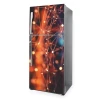 Abstract Neural Network Fridge Wrap P1125 - Graphic design featuring a network of lines and dots in shades.