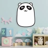 Magnetic dry-erase board for kids, Panda 013 - Decor for a child\'s room with light-colored walls and toys.