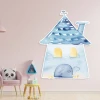 Magnetic whiteboard for girls, House 012 - Decorated in a child\'s room with light-colored walls.