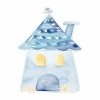 Magnetic whiteboard for girls, House 012 - features a graphic design of a blue house.