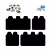 Magnetic chalkboard for kids 417 - Graphic design. Four black blocks with space for magnets.