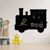 Chalkboard magnetic board Train 419 - Decor in a children\'s room with light walls and pastel furniture.