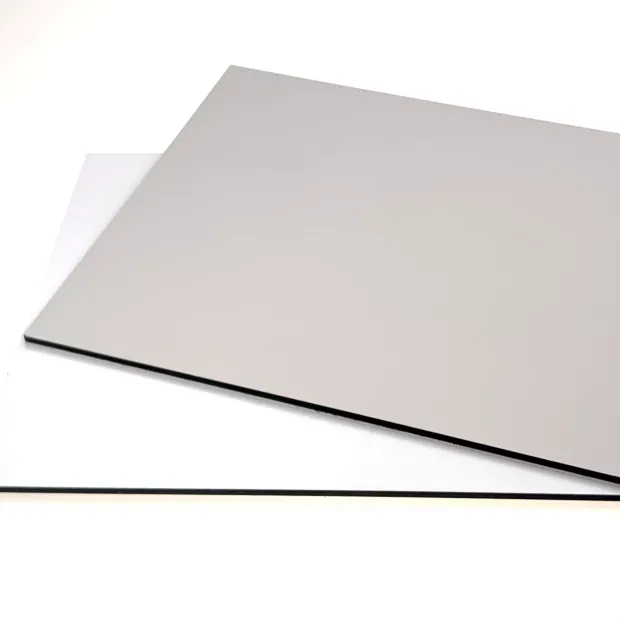 3mm white dibond sheet custom size - Graphic design. Smooth, matte white surface.