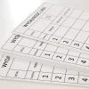 A3 dry-erase board - Graphic design. Simple grid with tables and horizontal headers.