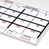 A3 dry-erase board - Graphic design with a simple grid of rectangles and numbers in black and red.