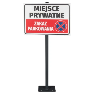 Post with base for signs - 60 80 120 cm