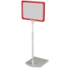 Double-sided dry-erase board with a telescopic stand in A3, A4, A5 sizes - Ideal for office decor. Light-colored walls.