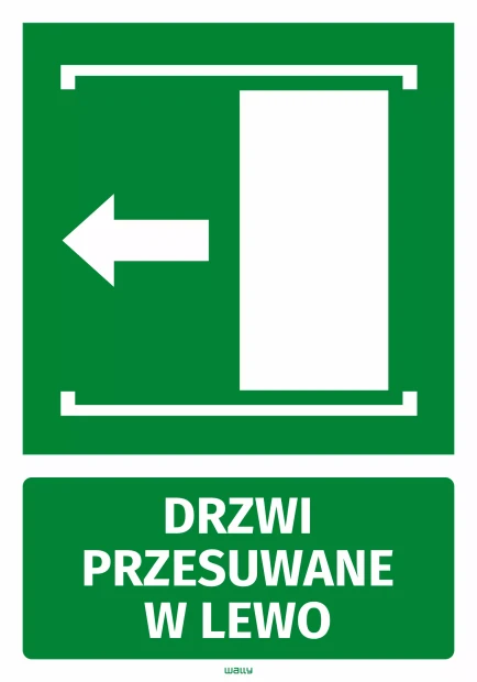 Sticker: Sliding Door to the Left