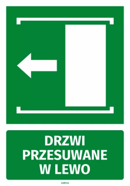 Sticker: Sliding Door to the Left