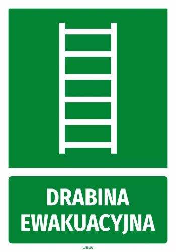 Information Sticker: Emergency Ladder