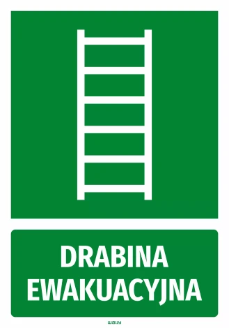 Information Sticker: Emergency Ladder