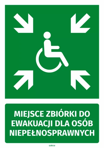 Sticker: Emergency Exit for Disabled Persons