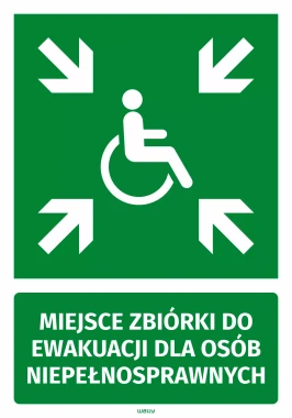 Sticker: Emergency Exit for Disabled Persons