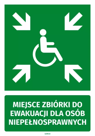 Sticker: Emergency Exit for Disabled Persons