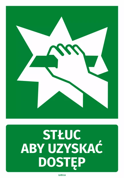 Break to gain access information sticker