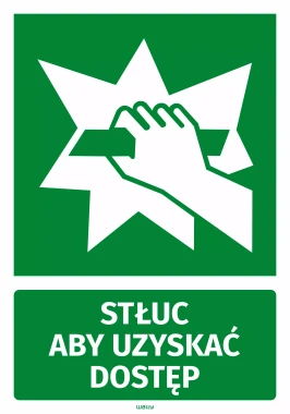 Break to gain access information sticker