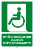 Information Sticker: Emergency Exit for Disabled Persons