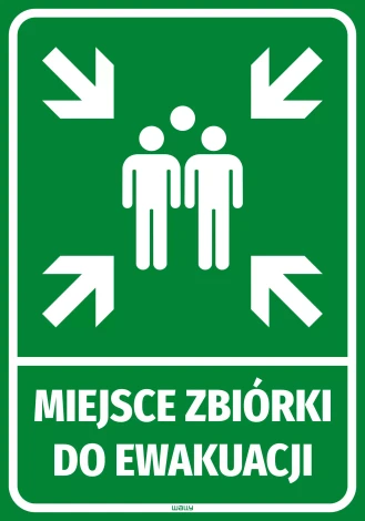 Sticker Meeting point for evacuation