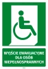Sticker: Emergency Exit for Disabled Persons