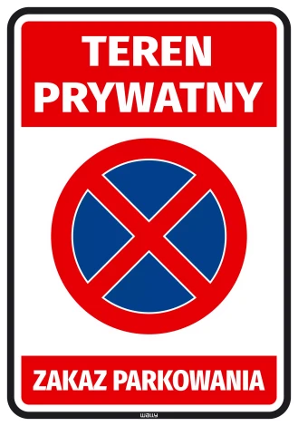 Sticker: Private Property – No Parking