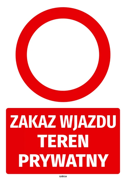 Sticker: No Entry – Private Property