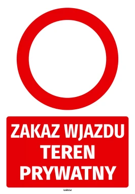 Sticker: No Entry – Private Property