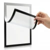 A4 Magnetic Frame with Self-Adhesive Back - Graphic Design. Frame with clear front and black border.