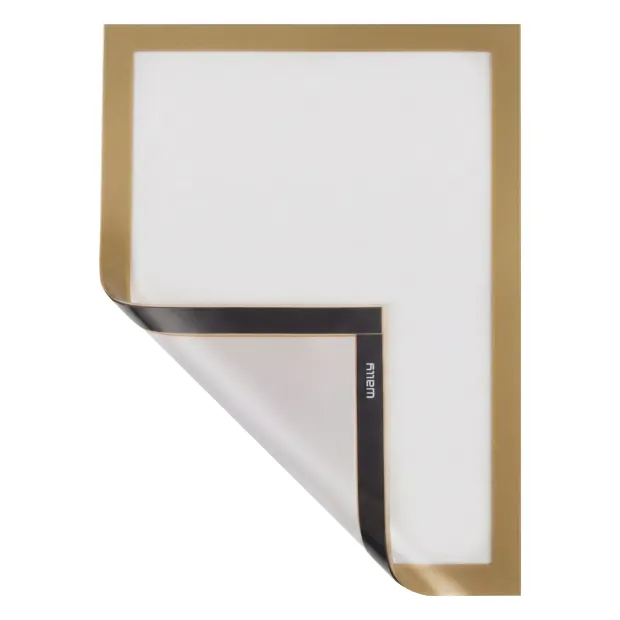 A3 magnetic frame - graphic design. Clear frame with a magnetic finish and rounded corners.