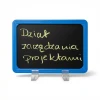 A4 framed chalkboard - Graphic design. Black surface with yellow text, rectangular shape.