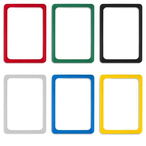 Chalkboard in A2, A3, A4, A5, A6 frames - Graphic design with simple rectangles in various colors.