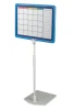 Dry-erase board with custom print in a frame on a telescopic stand, sizes A3, A4, A5 - Office decor. Walls.