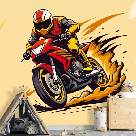 Wall Mural: Racing Motorcycle 0551