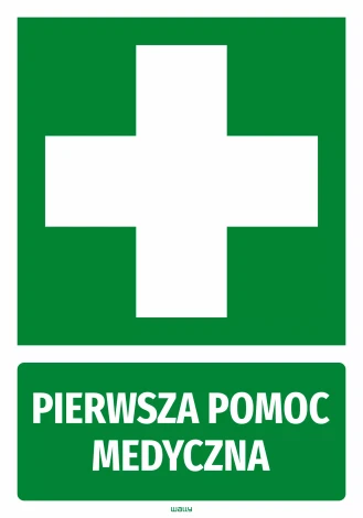 Information Sticker: First aid