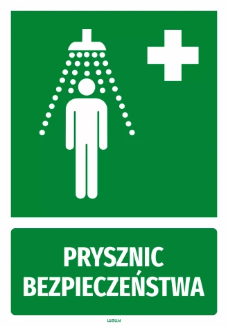 Information Sticker: Safety Shower