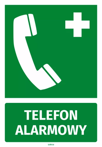 Information Sticker: Emergency phone