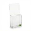 Transparent rectangular adhesive accessory container for multiple uses - Graphic design.